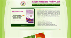 Desktop Screenshot of kalyaniherbalandfood.com